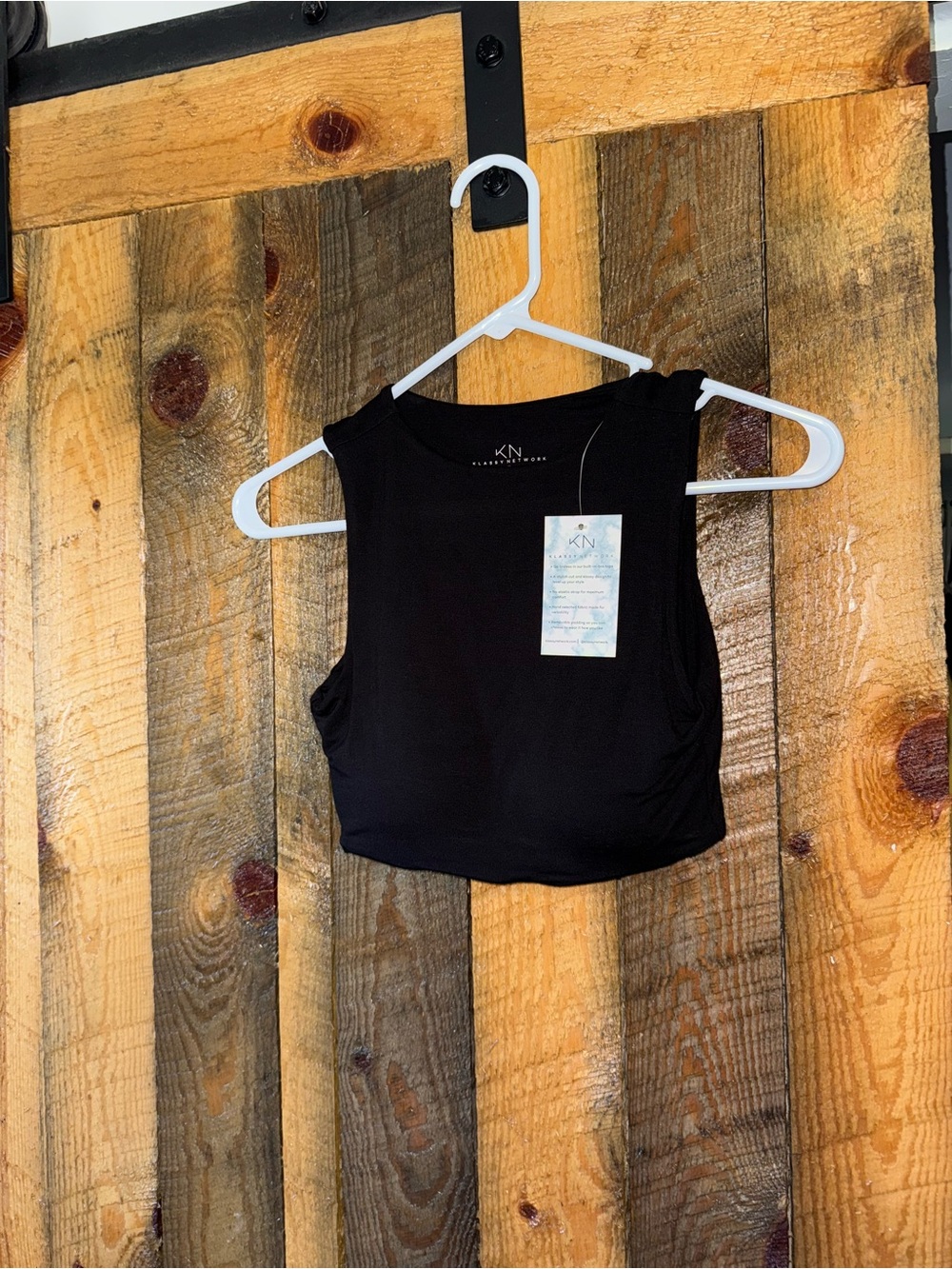 Klassy Network Black Cropped Tank